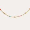 Collar Dots L Colors Enamel Acero Baño Oro