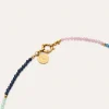 Collar Dye Dots Bruma Acero Baño Oro