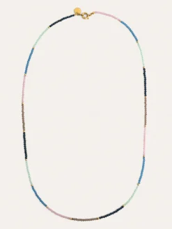 Collar Dye Dots Bruma Acero Baño Oro