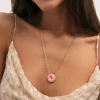 Collar Easy Rosé Acero Baño Oro