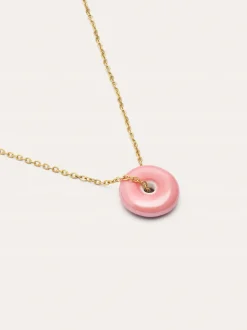 Collar Easy Rosé Acero Baño Oro