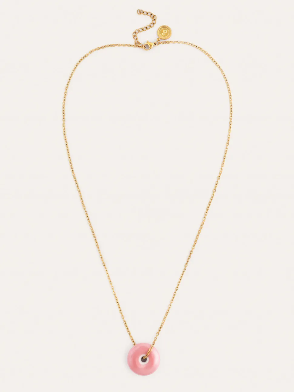 Collar Easy Rosé Acero Baño Oro