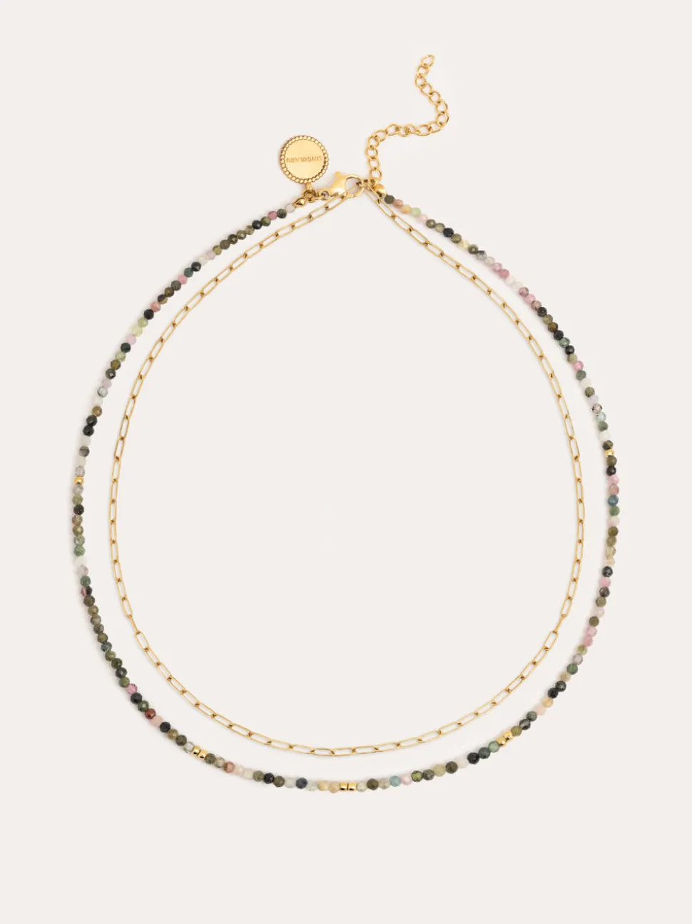 Collar Eloise Long Acero Baño Oro