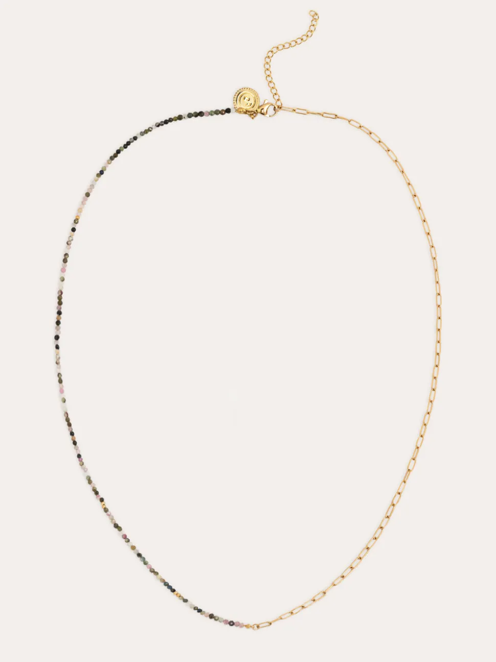 Collar Eloise Long Acero Baño Oro