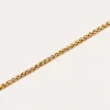 Collar Fine Disco Acero Baño Oro