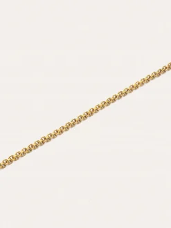 Collar Fine Tape Acero Baño Oro
