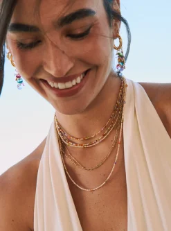 Collar Glam Acero Baño Oro