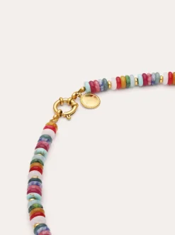 Collar Habana Acero Baño Oro