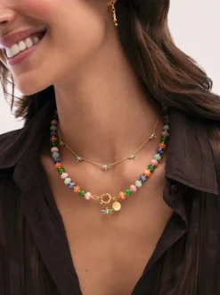 Collar Libélula Baño Oro