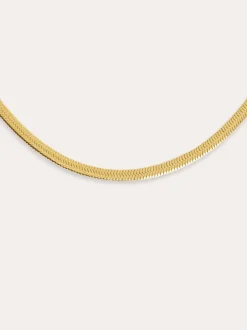 Collar Lisse S Acero Baño Oro