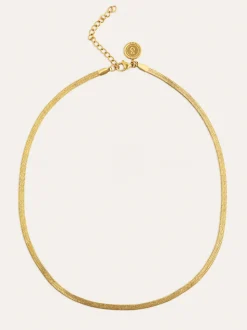 Collar Lisse Sparkling Acero Baño Oro