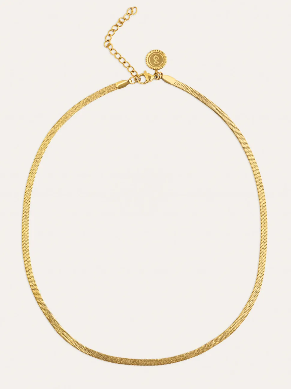 Collar Lisse Sparkling Acero Baño Oro