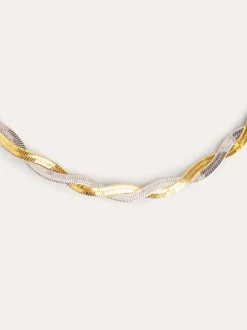 Collar Lisse Twister Acero Mix