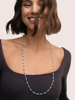 Collar Long Altea Ice Acero Baño Oro
