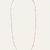 Collar Long Full Crystal Summer Acero Baño Oro