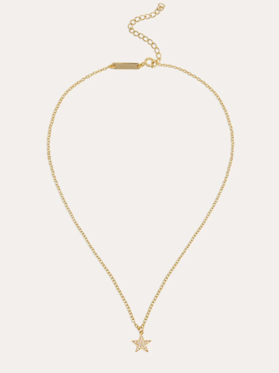 Collar Lyra Star Plata Baño Oro