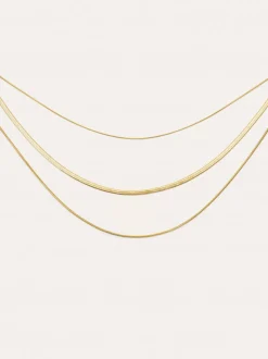 Collar Maat Acero Baño Oro