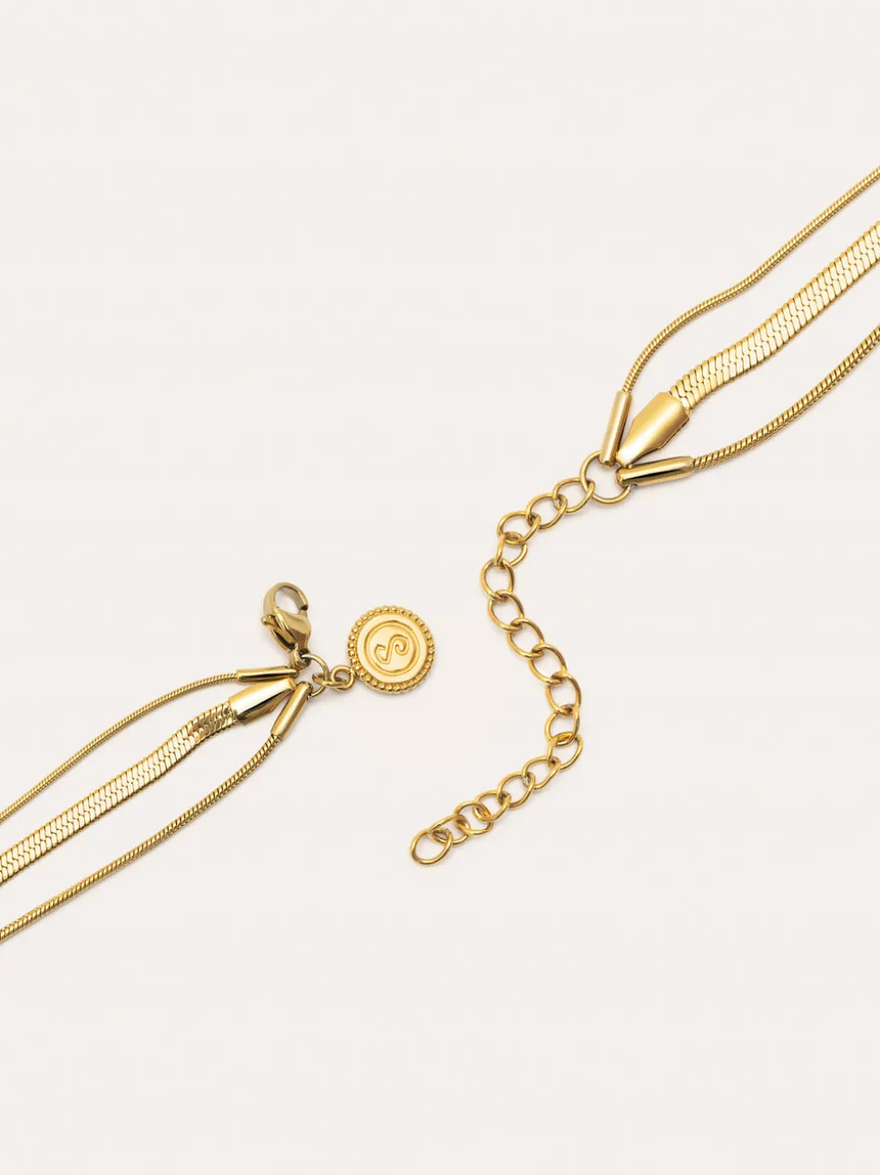 Collar Maat Acero Baño Oro