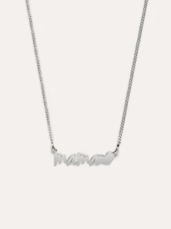 Collar Mamá Heart Plata