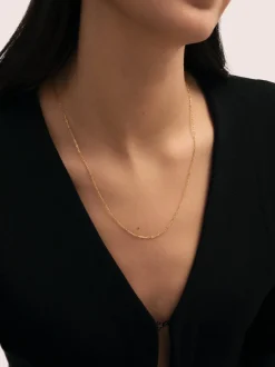Collar Mini Fine Chic Acero Baño Oro