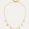Collar Mini Stars Acero Baño Oro
