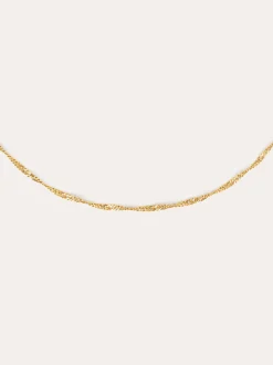 Collar Mini Twist Acero Baño Oro