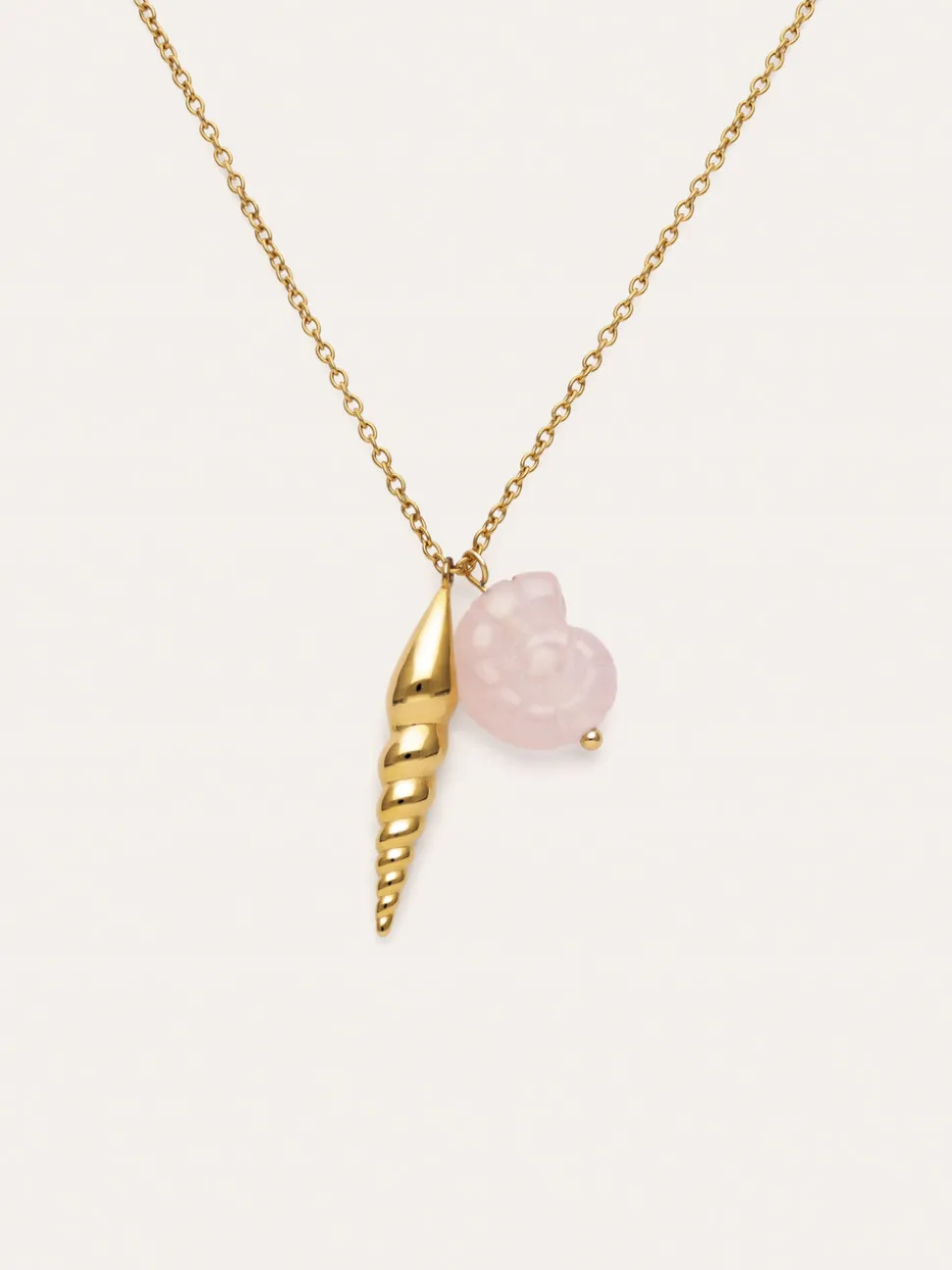 Collar Moana Acero Baño Oro