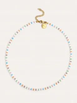 Collar Nacary Colors Acero Baño Oro