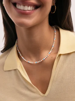 Collar Nacary Colors Acero Baño Oro