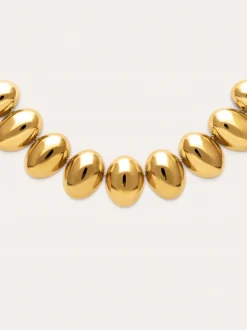 Collar Oceya Acero Baño Oro