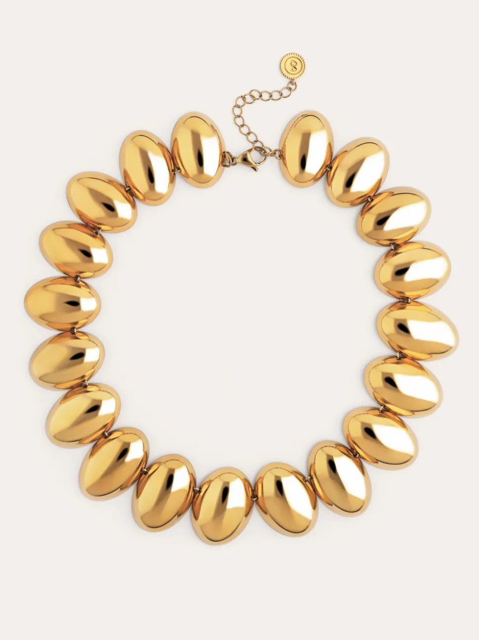 Collar Oceya Acero Baño Oro