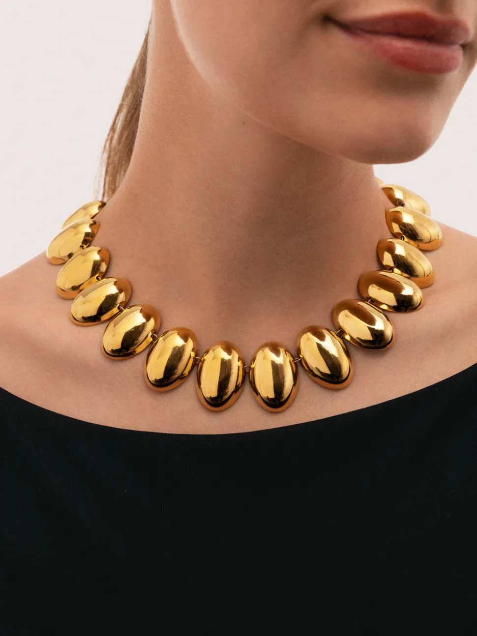 Collar Oceya Acero Baño Oro