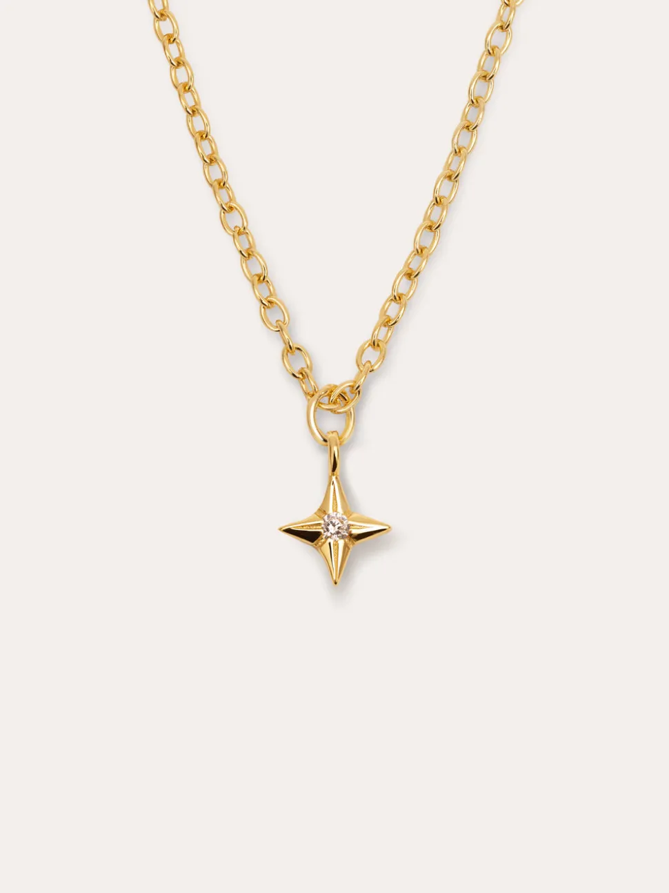 Collar Orion Star Plata Baño Oro