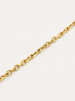 Collar Orla Rope Acero Baño Oro