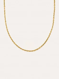 Collar Orla Rope Acero Baño Oro