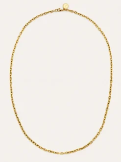 Collar Orla Rope Acero Baño Oro