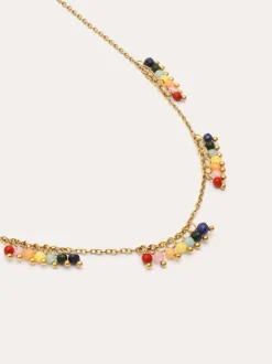 Collar Palmar Colors Acero Baño Oro
