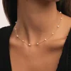 Collar Pearl & Pearls Plata Baño Oro