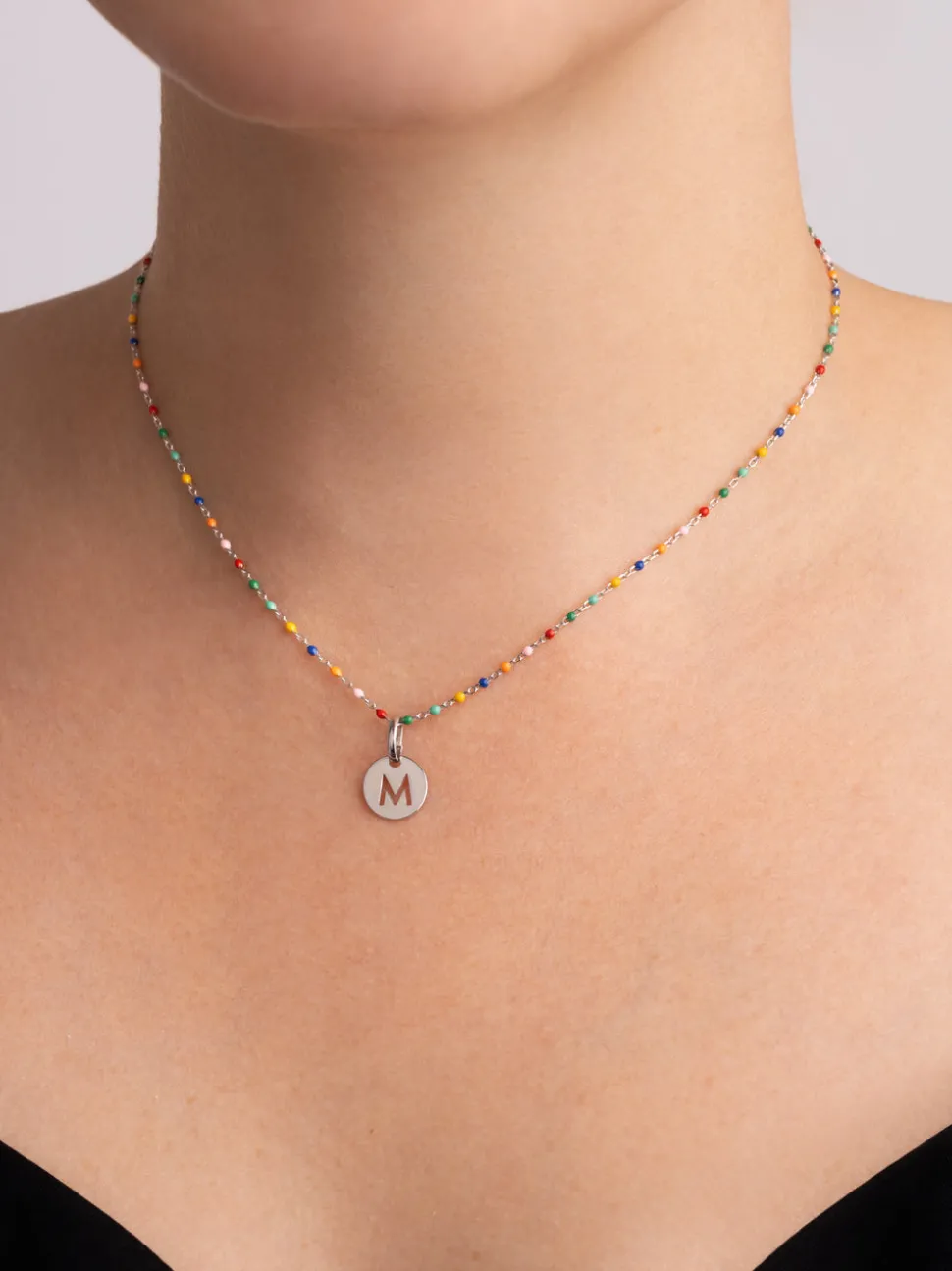 Collar Personalizado Colors Enamel Letter
