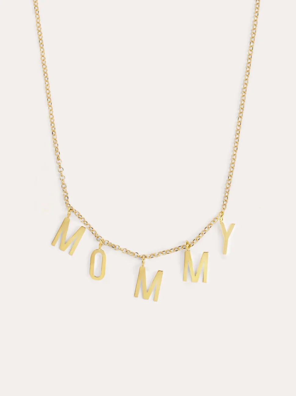 Collar Personalizado Letters Plata Baño Oro