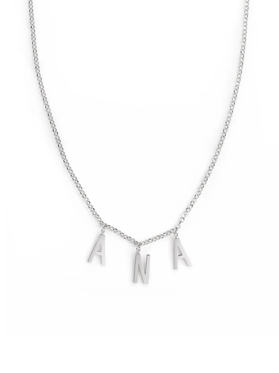 Collar Personalizado Letters Plata