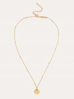 Collar Personalizado Mini Medallion Baño Oro