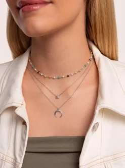 Collar Personalizado Single Letter Plata