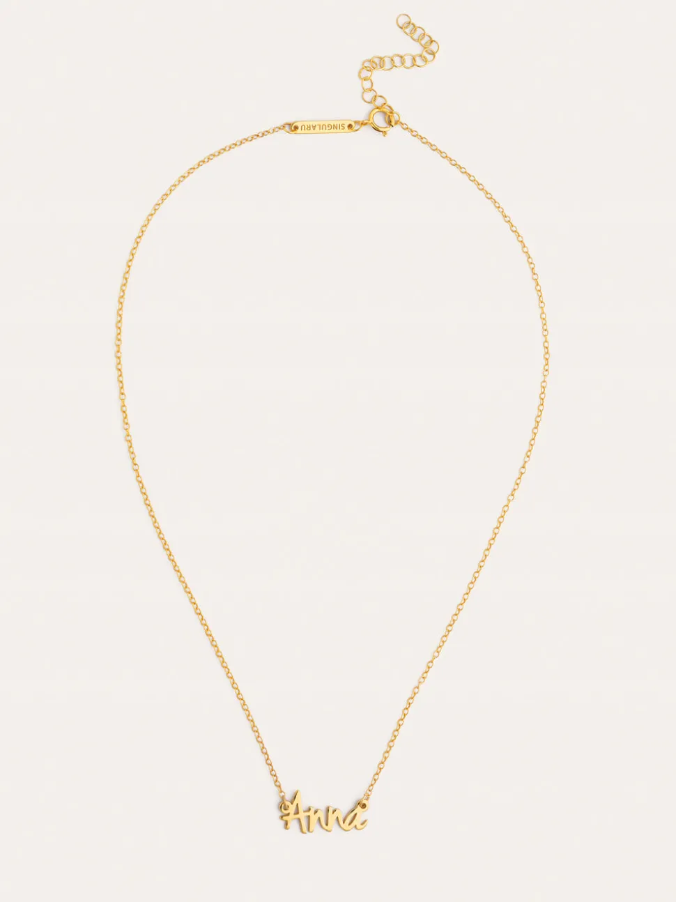 Collar Personalizado Sue Plata Baño Oro