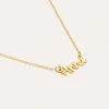 Collar Personalizado Sue Plata Baño Oro