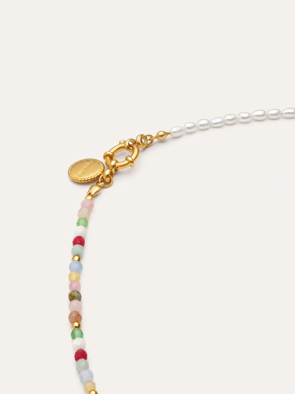 Collar Pompeya Altea Acero Baño Oro
