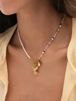 Collar Pompeya Altea Acero Baño Oro