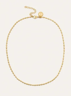 Collar Serpentine Acero Baño Oro