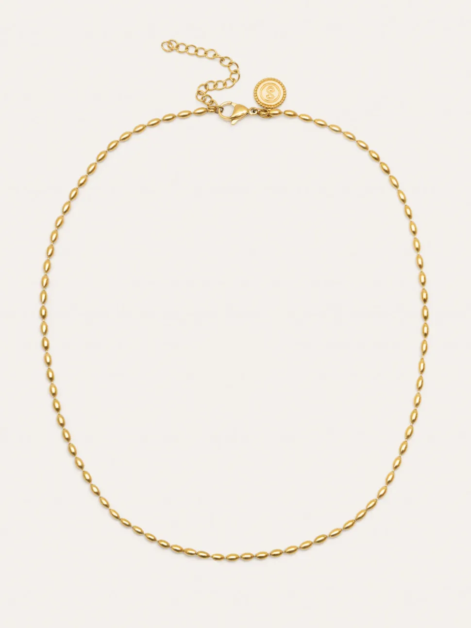 Collar Serpentine Acero Baño Oro