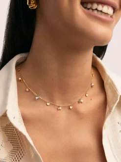 Collar Shamira Acero Baño Oro